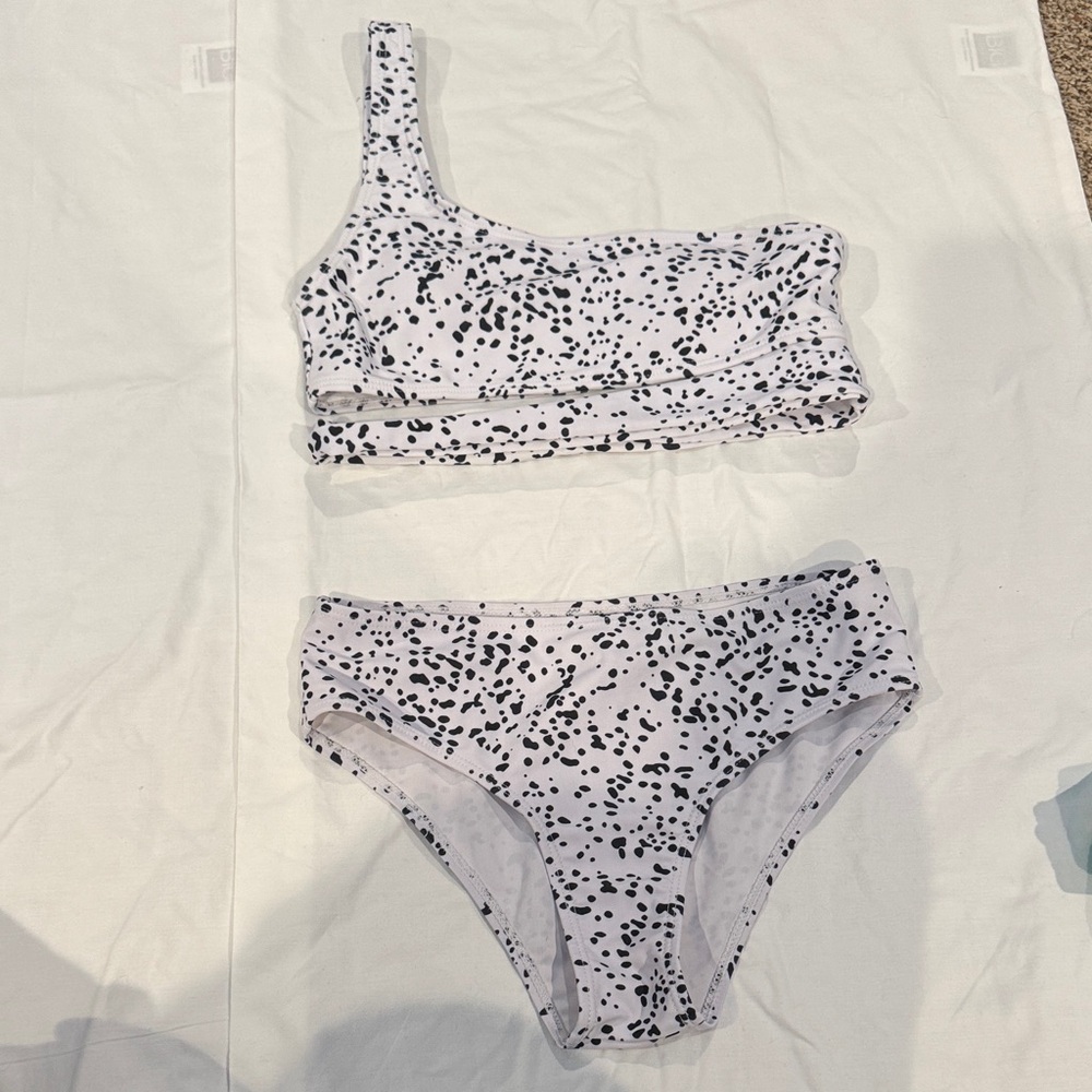 ROMWE Speckled Bikini Set